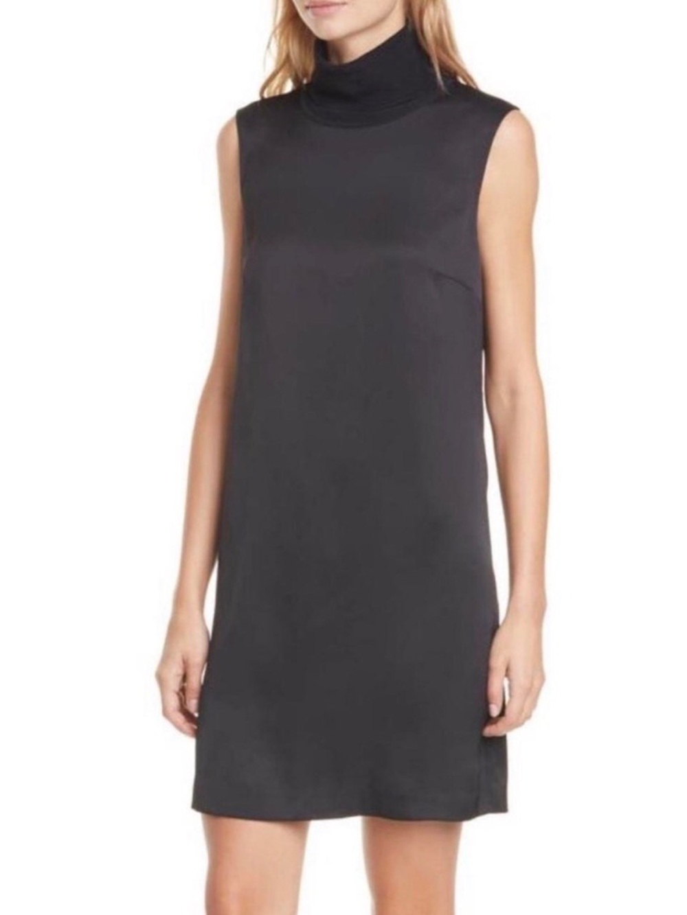 Club Monaco Jourdan Turtleneck Sleeveless Shift Dress Size 4 EUC